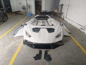 Pour <span class=keywords><strong>Lamborghini</strong></span> Gallardo Kit de mise à niveau Hurricane STO assemblage de pare-chocs avant pare-chocs arrière capot moteur-nouvel attelage de remorquage - Product Image 6