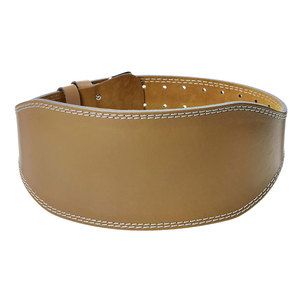 GAF Breathable Non-Slip Adjustable Weightlifting Belt Cowhide Leather Customized Colors Leather Weightlifting Belt - Product Image 1