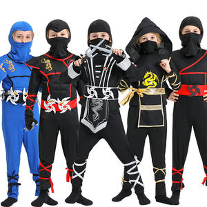 Poitrine musculaire Guerrier Ninja Halloween <span class=keywords><strong>Cosplay</strong></span> Costume Carnaval Party Fancy Dress up Dragon Ninja Costume Enfants - Product Image 1