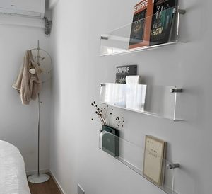 ชั้นวางของพลาสติกโมเดลของเล่นชั้นหนังสืออะคริลิคใสติดผนังชั้นวางของแบบลอย - Product Image 6