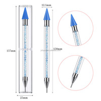 Crayon de manucure collant à Double tête de stylo de perceuse de déchargement direct d'usine pour l'usage d'ongle