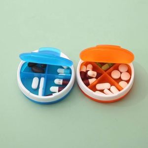 Organizador de Pastillas Semanal Portátil con Logotipo Personalizado, 4 Compartimentos, Plástico, Elegante, 7 Días, PP, a Prueba de Niños, Multicolor, Almacenamiento de Medicamentos - Product Image 4
