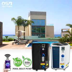 Chauffe-eau de piscine en titane avec pompe à chaleur PVC 140000 BTU pour grande piscine enterrée avec application intelligente WIFI - Product Image 1