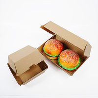 Cajas de Cartón Corrugado Ecológicas Personalizadas al por Mayor, con Brillo, Plegables, para Empacar Comida Rápida y Hamburguesas