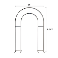 Support de fond d'arche de porte entièrement ouvrable, robuste, portable, romantique, en alliage d'aluminium, détachable, pour fête d'anniversaire, mariage