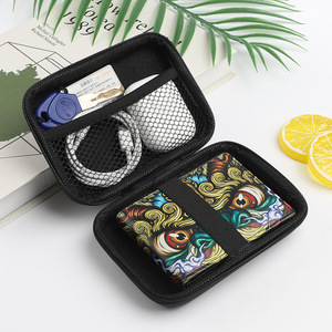 Bolsa de almacenamiento EVA, 140 mm x 100 mm x 40 mm, estuche portátil para banco de energía, color negro - Product Image 3