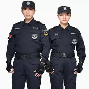 カスタムプロフェッショナルブラックセキュリティジャケットガードユニフォームパンツトレーニング服