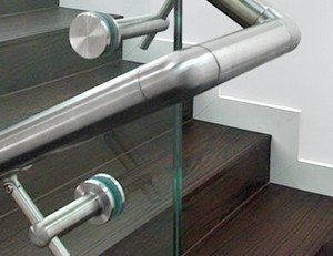 SS304 acabado negro 38,1mm pasamanos de acero inoxidable accesorio de barandilla de vidrio accesorios de escalera conector ajustable balcón moderno - Product Image 5
