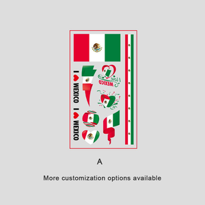 Set de Tatuajes de Banderas Nacionales de 20 Países, Calcomanías Faciales <span class=keywords><strong>para</strong></span> Fanáticos, Arte Corporal <span class=keywords><strong>para</strong></span> Fiestas - Product Image 6