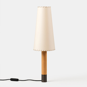 Table Lamp E27 LED Solid Wood Base Mid Century Style Desk Bedside <b>Lighting</b> - Product Image 5