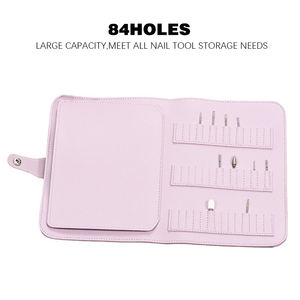 Kit de herramientas de <span class=keywords><strong>manicura</strong></span> profesional al por mayor Material de PU de alta calidad con cabezal de lijado de cuero grueso y bolsa de almacenamiento - Product Image 2