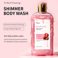Gel Douche Hydratant et Nourrissant Quotidien à l'Eau de Rose et aux Fleurs Scintillantes Marque Blanche