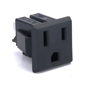 3 Pins Ac Power Socket Industrial Power Socket Connector 2.5A Electrical Socket