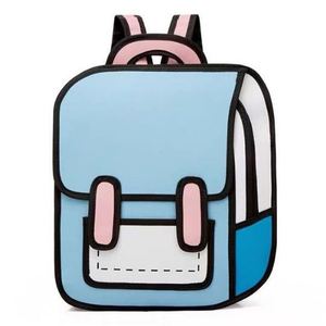 Wasserdichter Schul rucksack Kinder <span class=keywords><strong>2D</strong></span> Cartoon Schult asche - Product Image 6