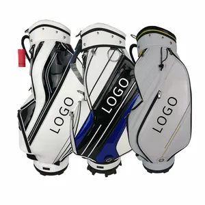 OEM biểu tượng tùy chỉnh giỏ hàng Túi caddiebags Golf đứng túi du lịch bao gồm nylon chống thấm nước PU tour du lịch Golf Túi