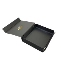 Boîtes cadeaux en carton personnalisées avec logo pour vêtements, chaussures, chemises, chaussettes, design pliable magnétique, lamination brillante, gaufrage