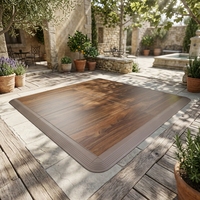 Planchers de danse en PVC abordables et élégants avec installation par système de verrouillage rapide, design moderne pour utilisation en extérieur sur scène et dans les parcs