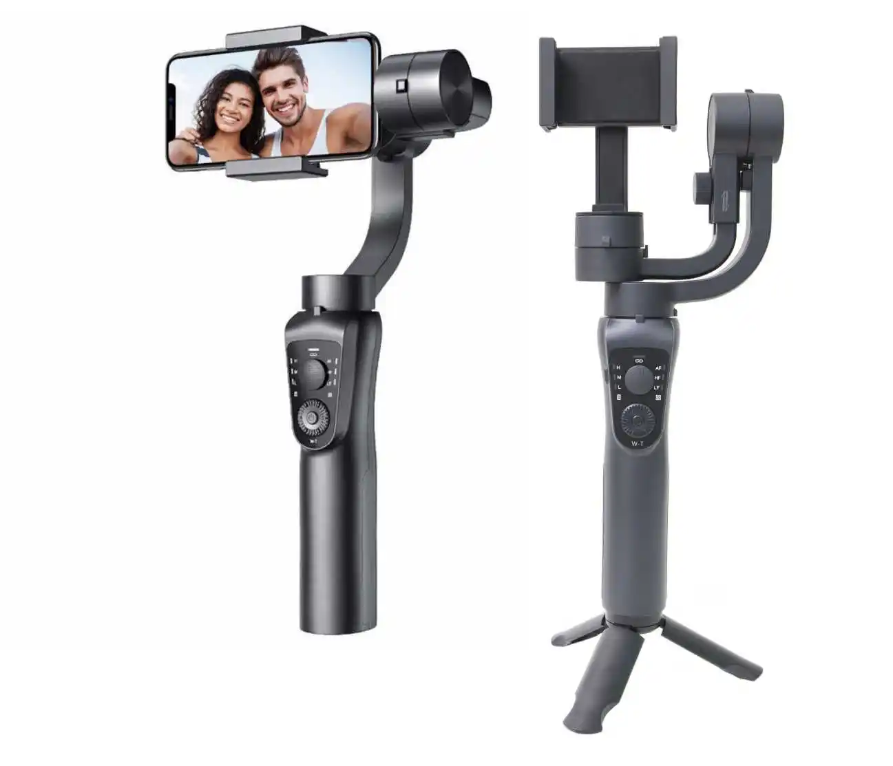 S5B Handheld Phone Gimbal stabilizer VLOG Selfie Auto Face Tracking 3 axis Anti-Shake Camera Stabilizer With Tripod