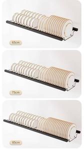 Étagère de rangement moderne à double couche pour évier de cuisine, organisateur de placard anti-poussière avec drainage, organisateur de vaisselle multifonctionnel pour usage domestique - Product Image 2