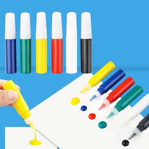 Set di 6 Colori da 6ml per <span class=keywords><strong>Pittura</strong></span> a Dita per Bambini, <span class=keywords><strong>Pittura</strong></span> e Disegno Artistico, Vernice Acrilica <span class=keywords><strong>Lavabile</strong></span> per Asilo - Product Image 1