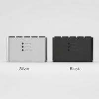 Diffuseur de parfum en aluminium à 5 canaux 5x20ml WiFi sans fil avec lumière RGB à 5 niveaux pour hôtel, spa, maison, machine à parfum OEM personnalisée