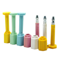 Sello de Seguridad MA-BS9009 de Acero Recubierto de ABS, Impermeable, de Un Solo Uso, a Prueba de Manipulaciones, para Contenedores, Color Amarillo y Blanco Personalizado