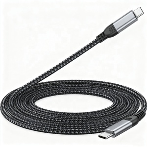 Câble de données de type C USB-C vers type C 240W 100W 5A Pd Charge rapide 1m 2m 3m 5m Câble de chargeur en nylon tressé de haute qualité USB type C - Product Image 1