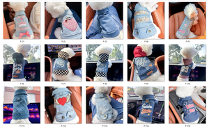 Résumé de la Offre Spéciale 36 conceptions Denim chien chat vêtements printemps été automne chien jean vestes manteau vêtements pour animaux de compagnie en gros - Product Image 5