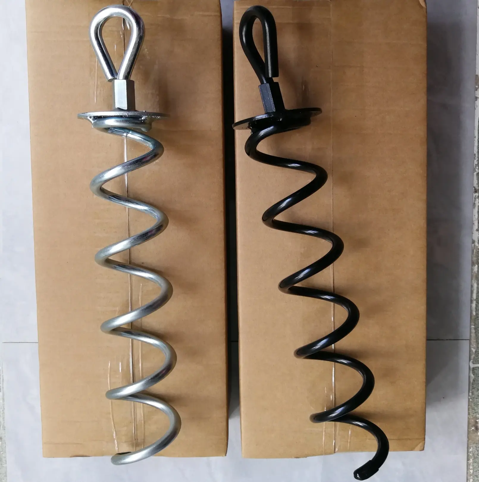 Steel Spiral Ground Anchors With 4 Straps