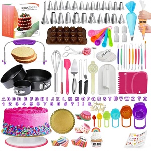 Cake Decorating Kit <strong>Baking</strong> Supplies 700Pcs <strong>Silicone</strong> Plastic Springform Pans Cake Turntable Piping Tips Icing Tools - Product Image 1