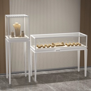 Espositore per <span class=keywords><strong>Gioielli</strong></span> <span class=keywords><strong>di</strong></span> Lusso Prodotto in Fabbrica, Set <span class=keywords><strong>di</strong></span> Espositori da Tavolo in Vetro per <span class=keywords><strong>Gioielli</strong></span> - Product Image 4