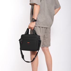 Sac à main pour homme personnalisé, style business décontracté, grande capacité, multi-compartiments, sacoche élégante, sac bandoulière - Product Image 4