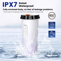 Hydropulseur dentaire portable 200 ml, 4 modes, avec couvercle supérieur facile à retirer, pour usage domestique et en voyage, autonomie de 30 jours
