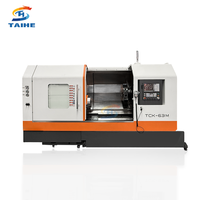 Centre de tournage CNC TCK63 GSK de haute précision, machine d'alimentation automatique à 2 axes, tour horizontal
