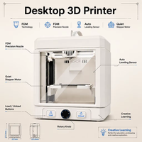 Imprimante 3D Mixware WandGo de qualité consommateur avec IA pour enfants - Imprimante FDM colorée et fermée pour filament PLA 1,75 mm, éducation STEM, Guangdong Private