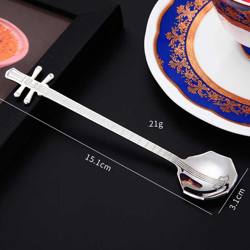 Cuchara octogonal 304 - Plata