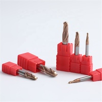 MTS Mèches de routeur en carbure monobloc Cnc Ball Nose End Mills Fraise de haute qualité Fraises en bout HRC55 2 Flûte Ball Nose en stock