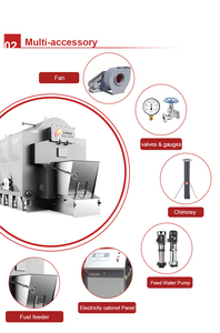 Caldera de Vapor Industrial de Alta Temperatura, de Leña, 1 Tonelada, Caldera de Vapor de Leña de 1 Tonelada - Product Image 3