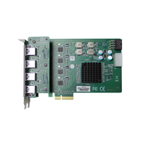 Carte PCI Express X4 8 ports USB3.0 interne avec 4 contrôleurs Renesas pour la capture d'images et de vidéos de caméra en stock
