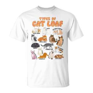 Camiseta con estampado de gatos para mujeres y niñas, camiseta de manga corta con cuello redondo y estampado digital para adultos, tipos de camisetas con estampado de gatos - Product Image 1