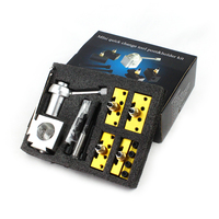 Ensemble de porte-outils à changement rapide pour mini-tour en aluminium anodisé usiné CNC de précision, 12 pièces