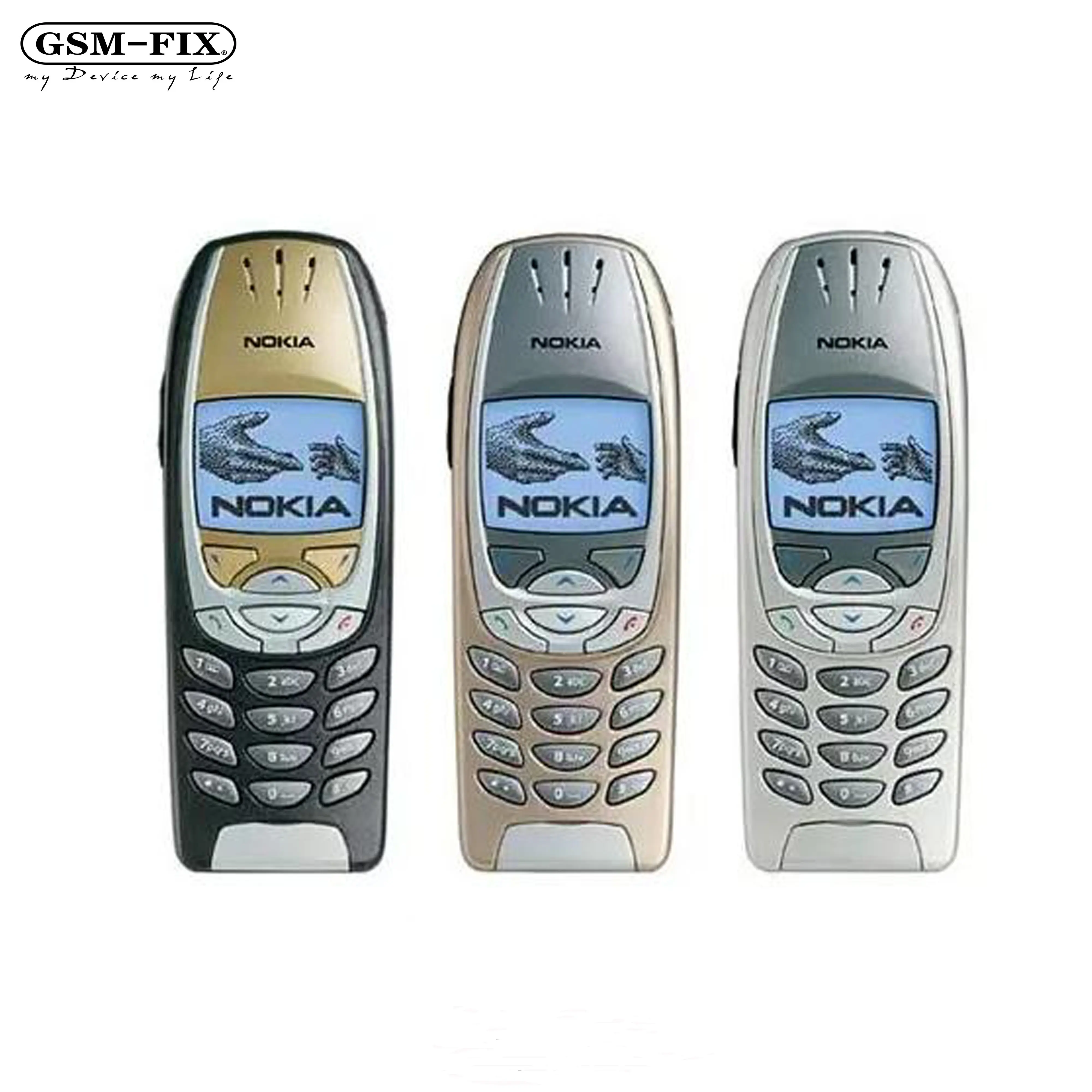 GSM-FIX Pour Nokia 6310i Débloqué Simple Téléphone Portable Classique 6310i Tri-bande 2G GSM Mobile Téléphones