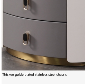Modern Gray Nightstand Bed <strong>Table</strong> Fashion Bedroom Furniture <strong>Bedside</strong> Cabinet for Sleeping Room Furniture <strong>Tiny</strong> Chest - Product Image 6