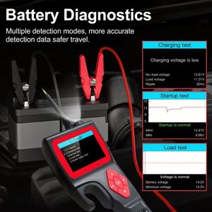 TOPDIAG P200 Testeur de batterie intelligent à crochet 12V Outil de diagnostic de circuit automobile avec connectivité USB pour toutes les voitures - Product Image 4