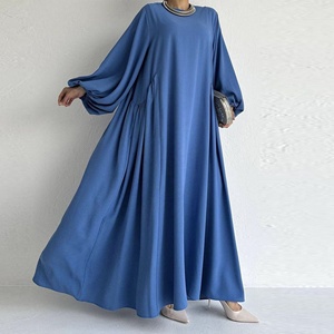 <strong>Custom</strong> Dubai Luxury Modest Kimonos Long Sleeve Nida Closed Abaya Women Muslim <strong>Dress</strong> - Product Image 5