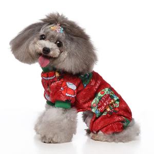 Diskon besar-besaran aksesori pakaian musim dingin anjing poliester Universal Harness dada Jubah Natal Tahun Baru untuk hewan peliharaan anjing kecil besar - Product Image 5
