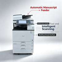 Mesin fotokopi, printer laser, dan pemindai Ricoh MP2554 3054 3554 4054 5054 6054SP A3 bekas, unit all-in-one