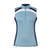 Camiseta Deportiva sin Mangas con Protección Solar UPF+40 para Montar a Caballo, Camiseta Ajustada con Cierre de Cremallera, Ropa Ecuestre