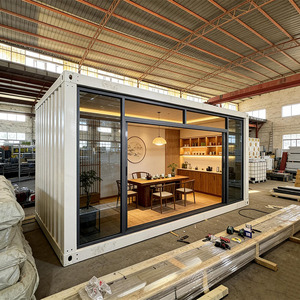 Casa Prefabricada de 20 pies con Paredes de Cristal, Casa Pequeña Económica de Acero para Vacaciones y Vivienda Temporal - Product Image 3