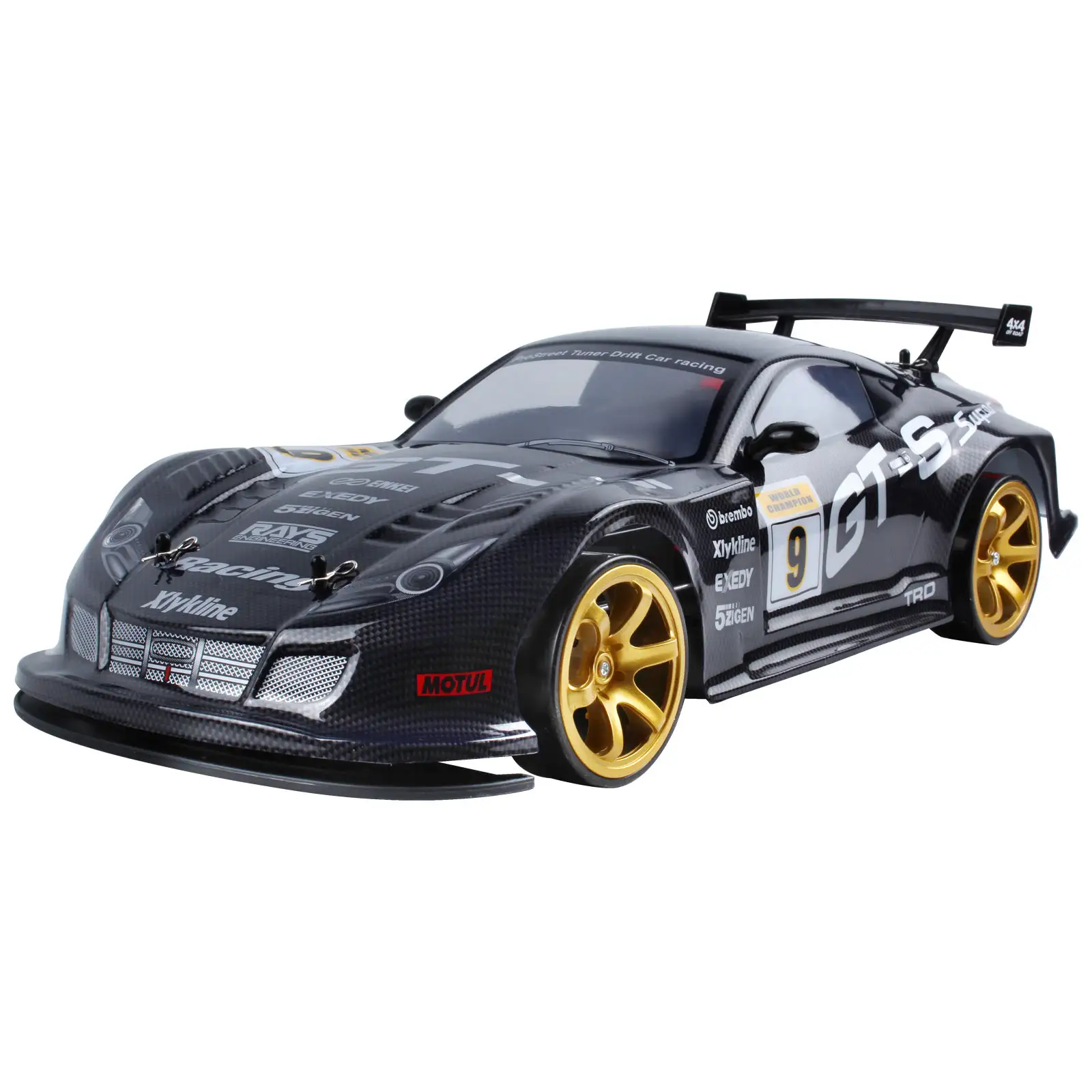 2024 HOT 1:10 Carro grande RC 70 km/h Carro de tração de alta velocidade 4WD Modelo de Carro de Corrida elétrico com Controle Remoto de modo duplo